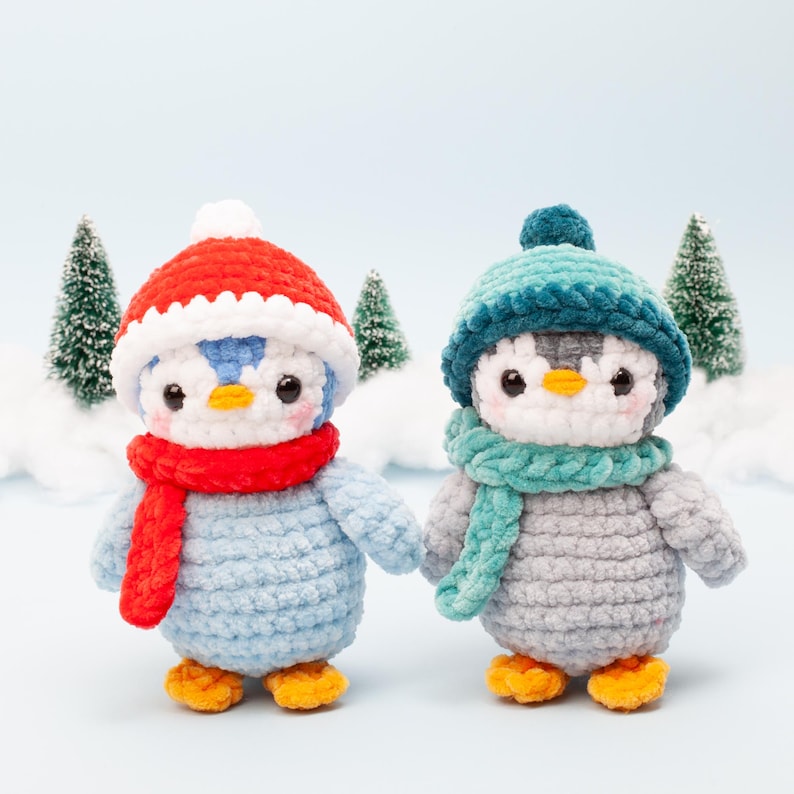 Crochet Penguin Pattern - Easy amigurumi crochet pattern, Winter Decor DIY | Beginner-Friendly image 6
