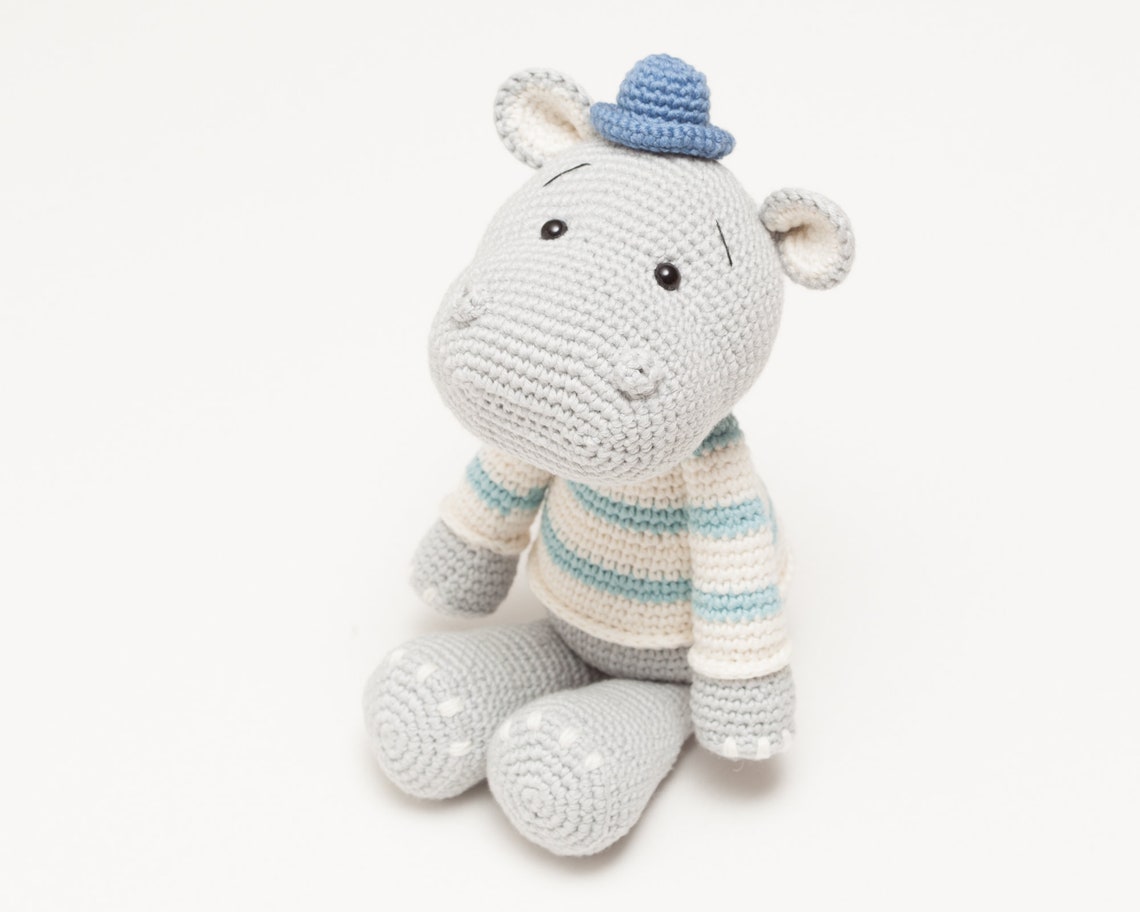 Hippo crochet pattern amigurumi hippo crochet pattern PDF | Etsy