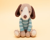 Dog crochet pattern, amigurumi dog crochet pattern, PDF
