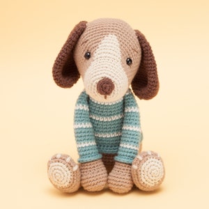 Dog crochet pattern, amigurumi dog crochet pattern, PDF