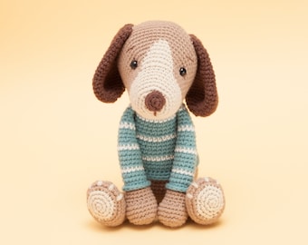 Dog crochet pattern, amigurumi dog crochet pattern, PDF