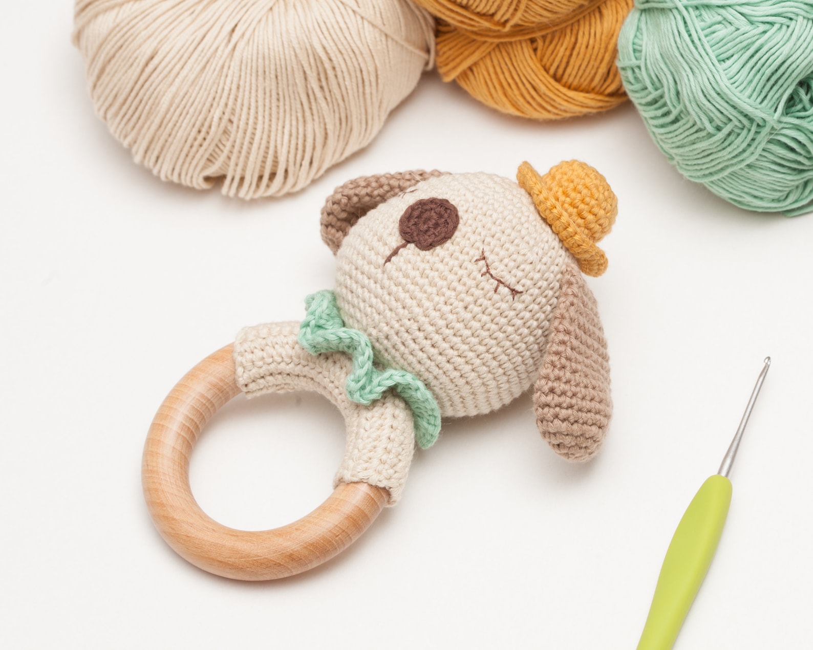 Crochet Dog Rattle Pattern Teether Pattern Amigurumi Rattle Etsy
