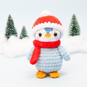 Crochet Penguin Pattern - Easy amigurumi crochet pattern, Winter Decor DIY | Beginner-Friendly image 4