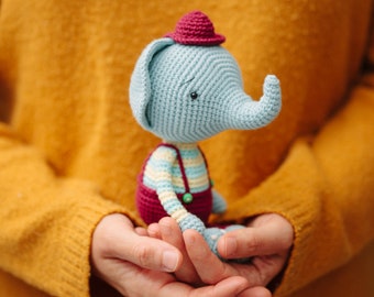 Amigurumi crochet pattern, elephant crochet pattern, amigurumi elephant PDF