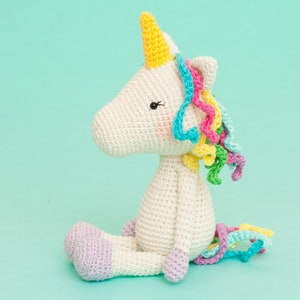 Unicorn crochet pattern, amigumi unicorn pattern, amigurumi pattern PDF image 1