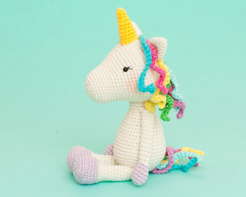 Unicorn crochet pattern, amigumi unicorn pattern, amigurumi pattern PDF image 1