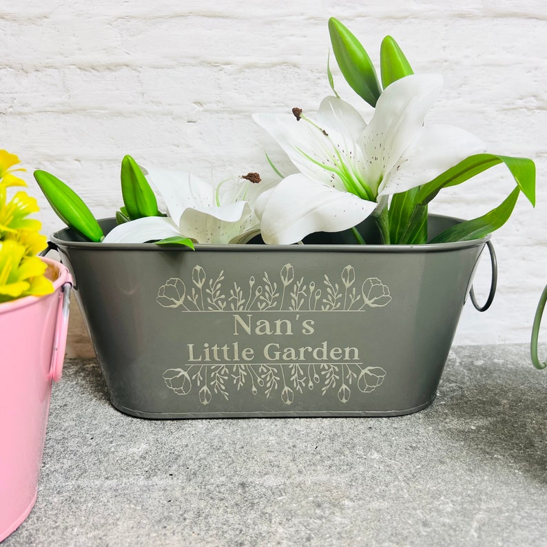 Personalised Metal Planter For Anniversary image 3