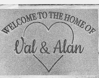 Personalised mat / Housewarming Gift / Family Name Doormat / Personalized Doormat / Custom Door Mat / Wedding Gift / New home gift