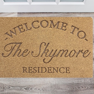 Customize Your Entryway: Personalized Doormat for a Warm Welcome - Housewarming Must-Have