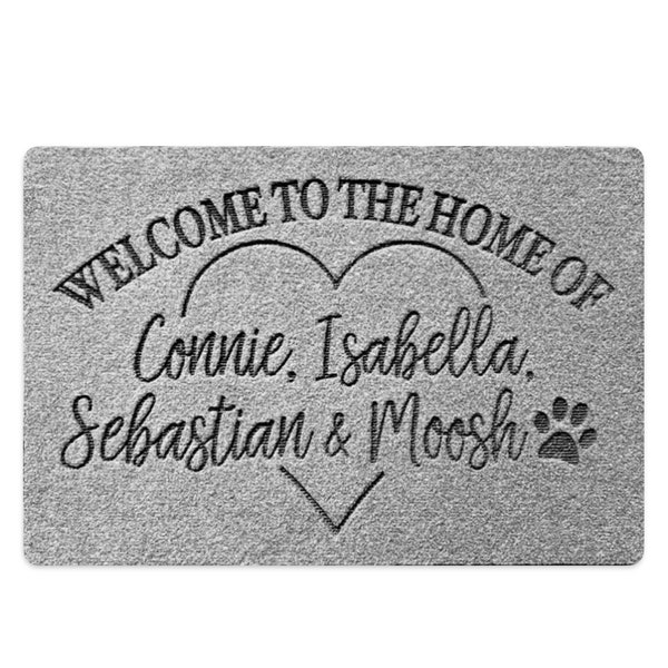 our first home mat -Personalised Door Mat-Perzonalized Doormat -Customized Outdoor Rug -Housewarming gifts -new home gift -Birthday Present