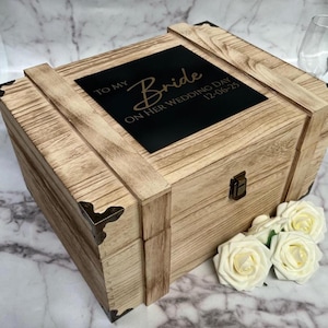 Coffret cadeau personnalisé pour la mariée, Cadeau pour la mariée, Future mariée, Coffret cadeau pour femme, Coffret mariage, Grande boîte cadeau