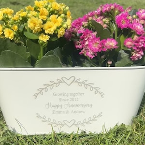 Personalised Metal Planter For Anniversary image 10