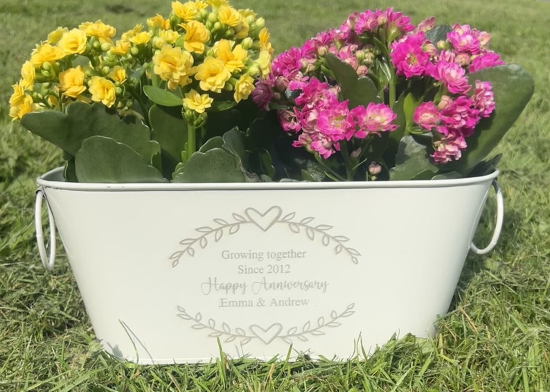 Personalised Metal Planter For Anniversary image 10