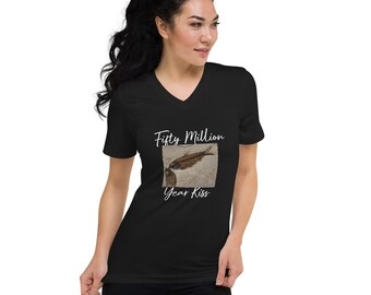 Unisex Short Sleeve V-Neck T-Shirt