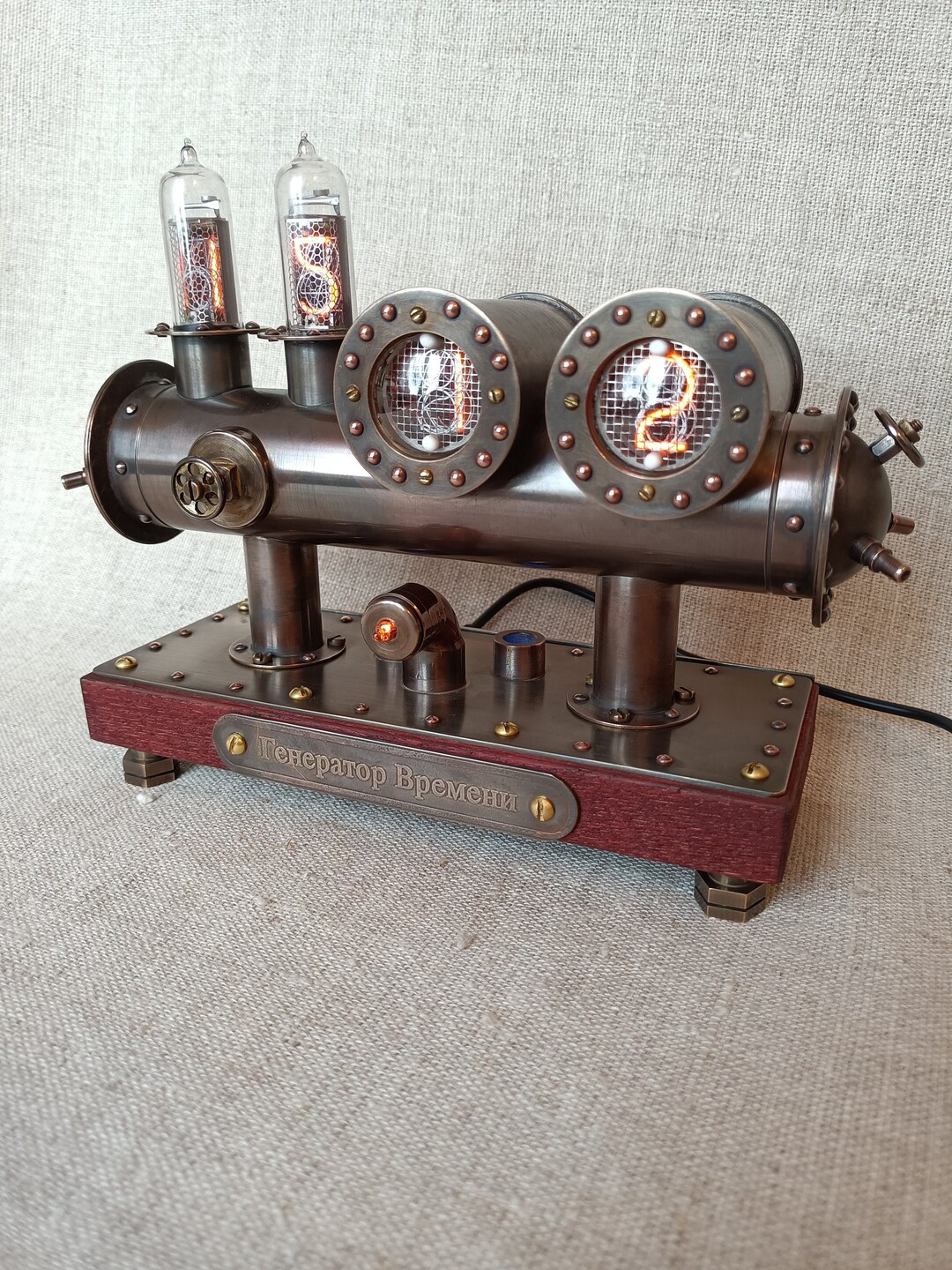 Nixie Desk Clock time Generator, Nixie Tube Clock IN4 and IN14