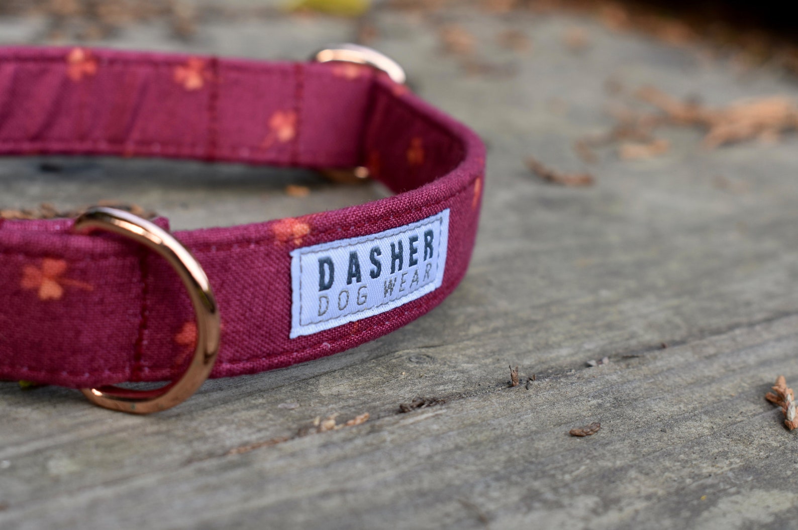 Plum Clover Dog Collar Etsy