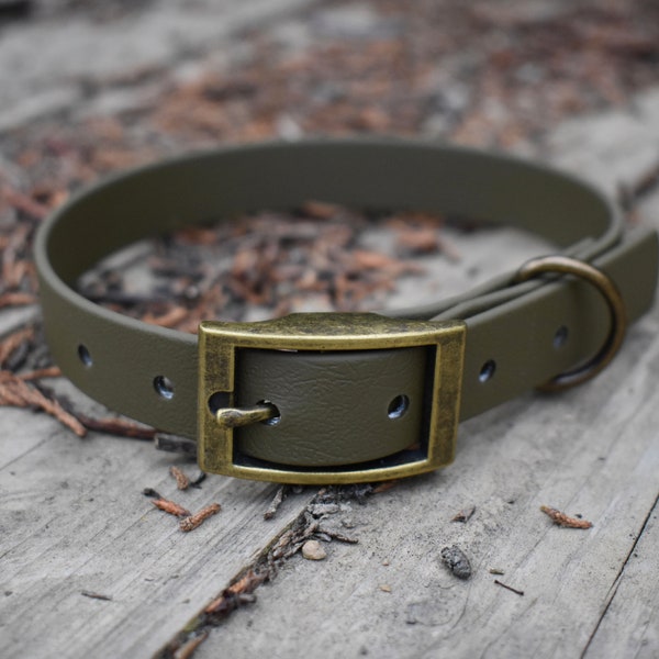 Olive BioThane® Collar