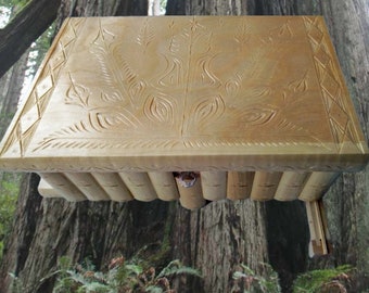 Giant puzzle box huge magic box carved treasure wooden jewelry box with hidden key secret storage place for money gold diamond natural