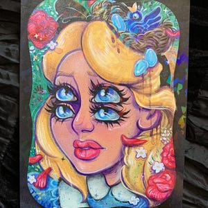 Alice Gets High 6x7” Holographic Sparkle Prints