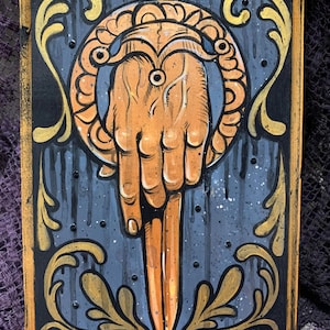 Hand of the King! Painting on Wood 8&quot;x11&quot;