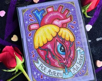 Per Aspera Ad Inferi - Framed Illustration