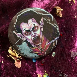 Count Strahd Von Zarovich 2.5” Round Button