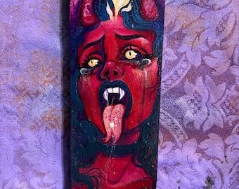 Carnal Lust Original Painting on Wood