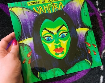 Vampira in Technicolor - 8x8 Metallic Print