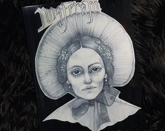 Portrait of Ellen Metallic Print