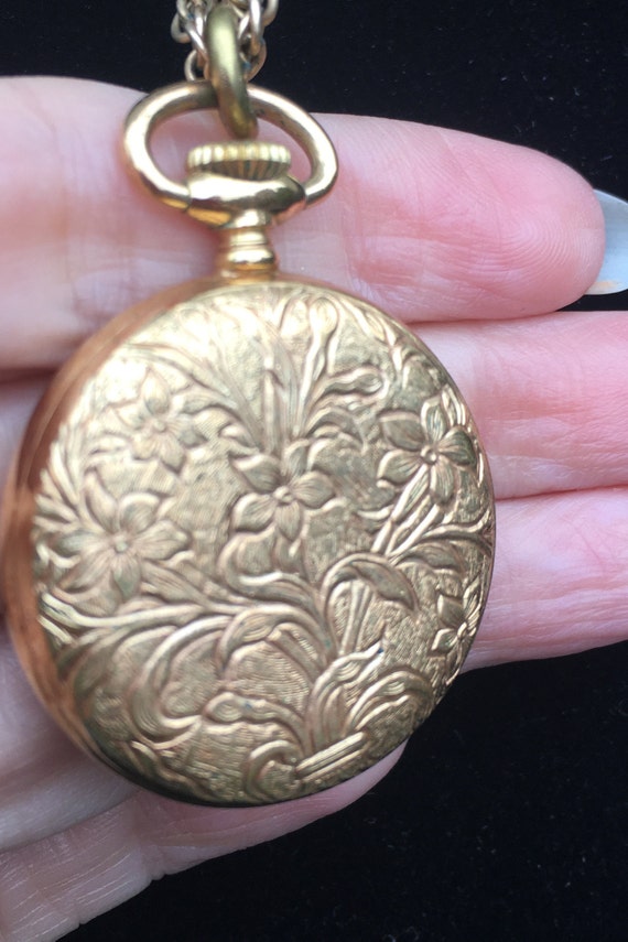 Vintage Majestime 17 Jewels Shock Absorber Pocket Watch on Chunky Gold filled Chain Etsy