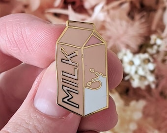 Enamel Pins - Milk Carton Cute Design Enamel Pin