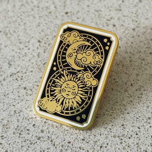 Épingles en émail - Tarot Plaqué Or Divinatory Enamel Pin