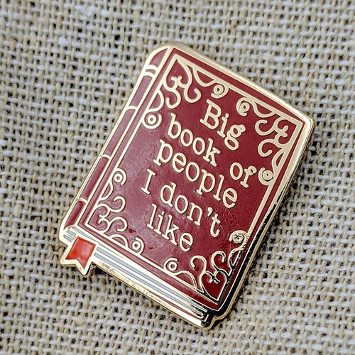 Enamel Pins Quote Introvert Big Book Funny Enamel Pin Etsy Australia