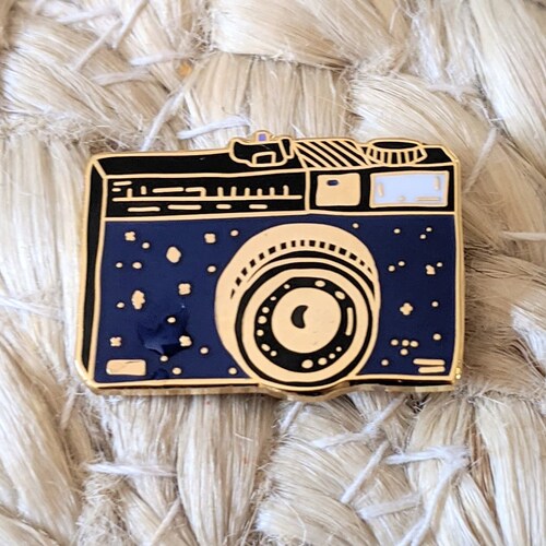 Camera Enamel Pin Etsy