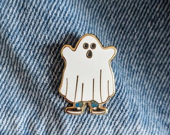Enamel Pins - Ghost Spooky Sheet Costume Enamel Pin