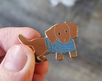 Enamel Pins - Dachshund Sausage Dog Puppy Cute Enamel Pin