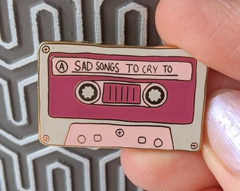 Enamel Pins - Mixtape Vintage Retro Funny Quote Pin