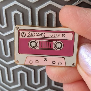 Enamel Pins - Mixtape Vintage Retro Funny Quote Pin