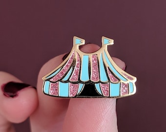 Enamel Pins - Circus Tent Glitter Fun Enamel Pin