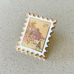 Emaille pins - Siciliaanse zeegezicht stempel Travel Wanderlust emaille pins