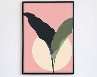 Prints - Wall Art Illustration Palm Leaves - Digital Designs Custom Sizes
