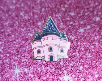 Enamel Pins - Magic Castle Glitter Cute Enamel Pin