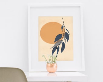 Prints - Wall Art Illustration Gum Tree Leaves - Digital Designs Custom Sizes