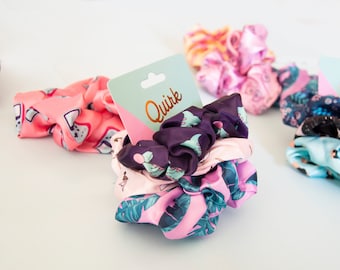 Satin Scrunchies Set: Quirky Hair Tie 3-Pack