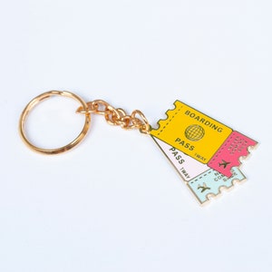 Porte-clés - Carte d’embarquement Travel Wanderlust Key Ring