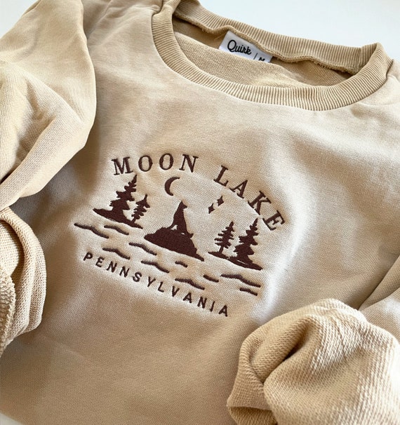 Embroidered Sweatshirt 100% Cotton Handmade Sweater Jumper