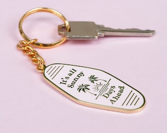 Keychains - Sunny Days Positive Vibes Key Ring