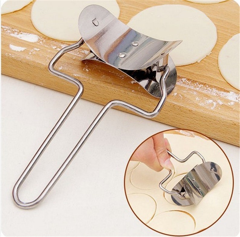 Baking Rolling Pastry Cutter Stainless Steel Dough Rolling Etsy