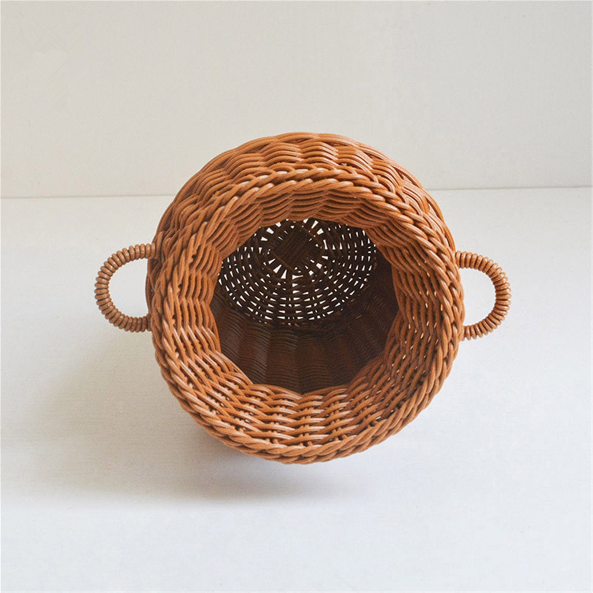 Rattan Vase Wicker Flower Vase Country Rustic Style Flower Etsy