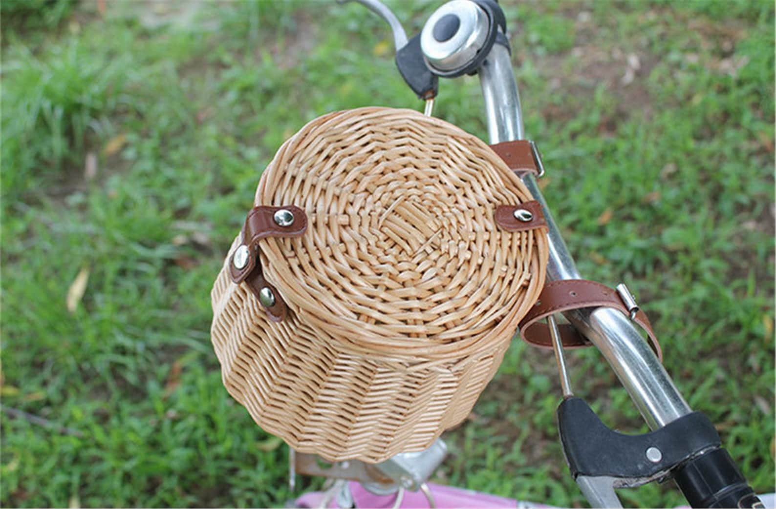 Wicker Bike Basket for Kids Portable Scooter Basket Etsy